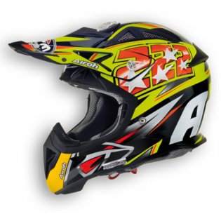 Casco airoh aviator 222 replica Cairoli giallo