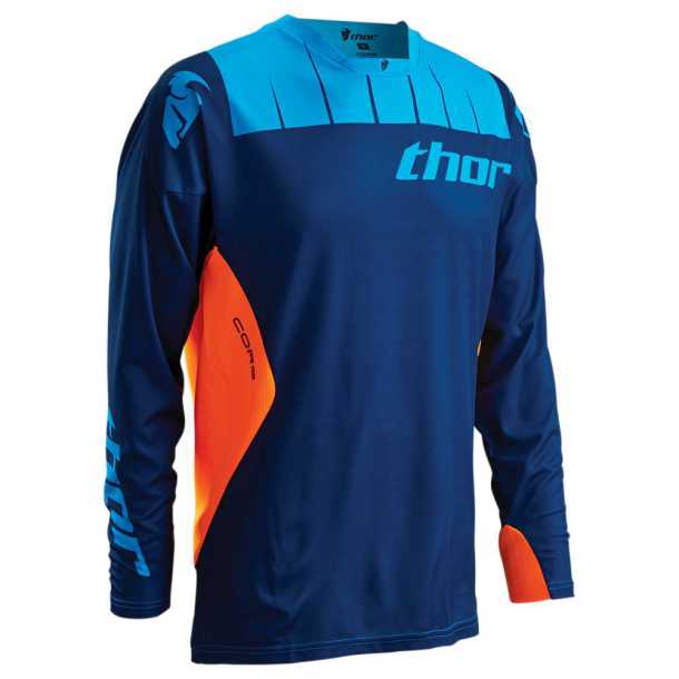 Thor Core Contro Jersey navy-flo orange