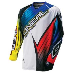 Oneal Hardwear Jersey race flow blue-yellow-red