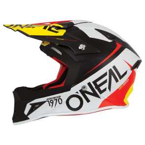 Oneal 10 Series Helmet flow red-yellow